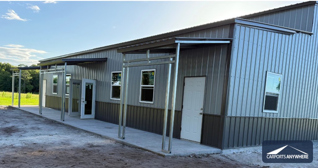 Carports Anywhere custom building porch